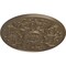 Ekena Millwork Versailles Ceiling Medallion (Fits Canopies up to 3 1/4"), Hand-Painted Warm Silver, 33"OD x 1 3/4"P CM33VEWSS - alternate 2